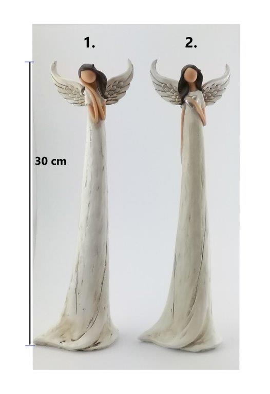 VYSOKÝ ŠTÍHLÝ ANDĚL - SOŠKA 30 CM