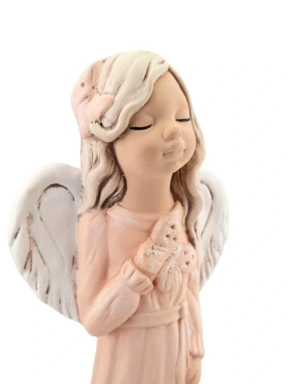 ROZTOMILÁ ANDĚLSKÁ HOLČIČKA S MOTÝLKEM - SOŠKA ANDĚL 27 cm