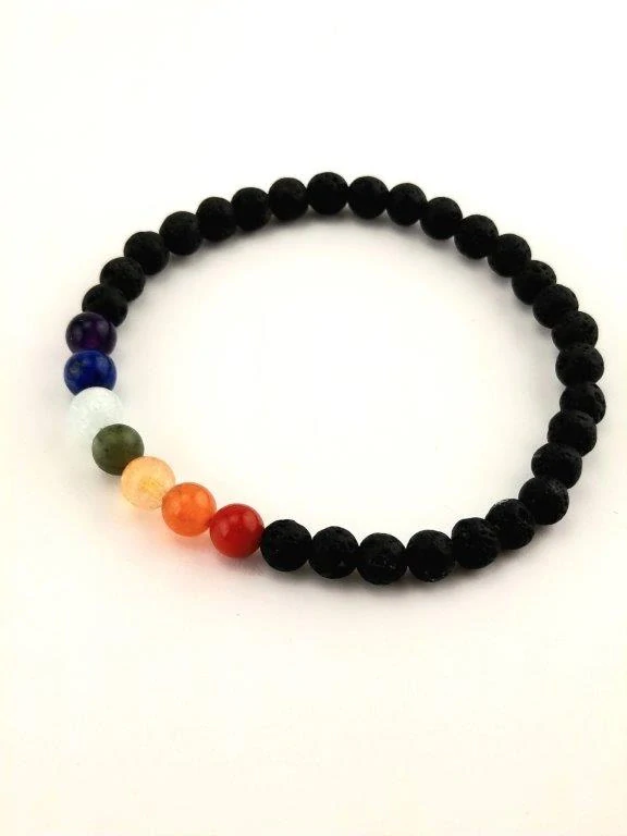 HARMONZAČNÍ ČAKROVÝ NÁRAMEK S DRAHÝMI KAMENY 