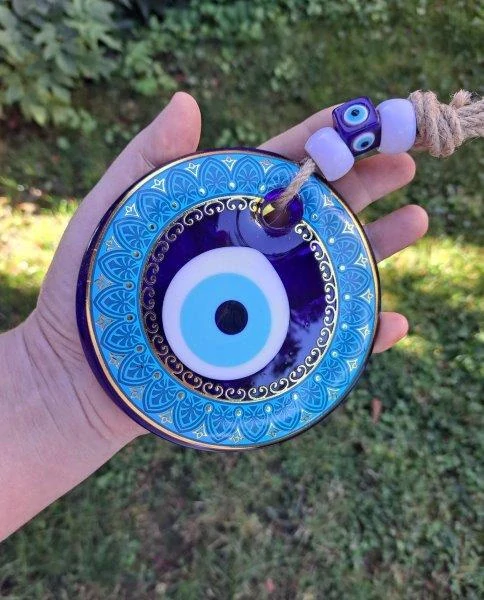 VELKÉ MODRÉ OKO NAZAR EXCLUSIVE vel. 12,5 cm AMULET ALLÁHOVO OKO
