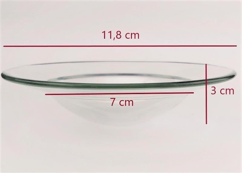 SKLENĚNÁ MISKA NA AROMALAMPU 12 CM