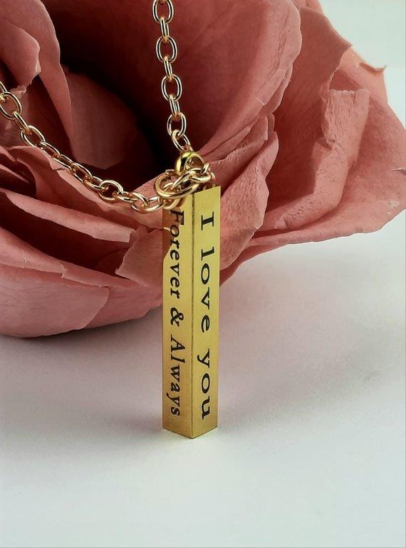 PŘÍVĚSEK I LOVE YOU - Forewer & Always - náhrdelník