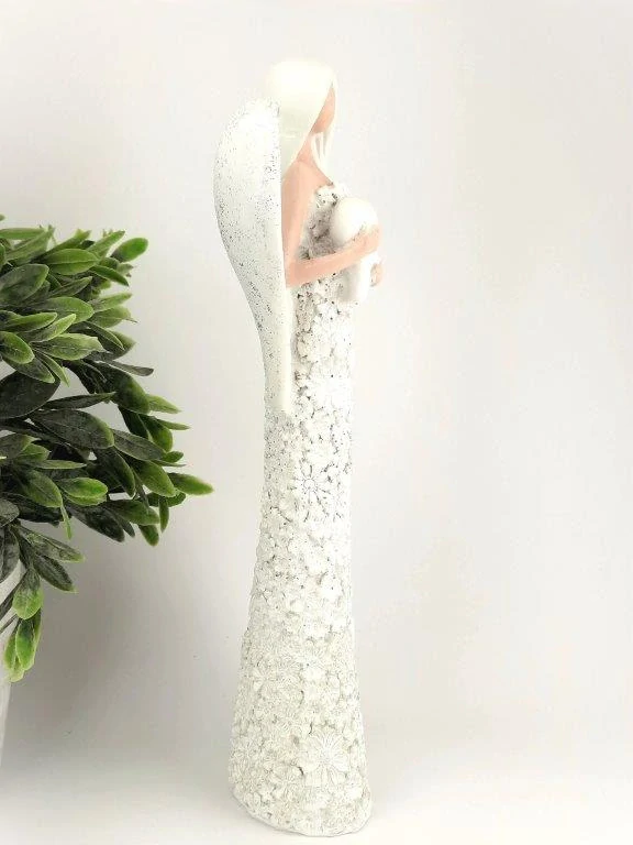 ANDĚLSKÁ VÍLA S LEHCE TŘPYTIVÝMI KŘÍDLY - SOŠKA ANDĚL 24 cm