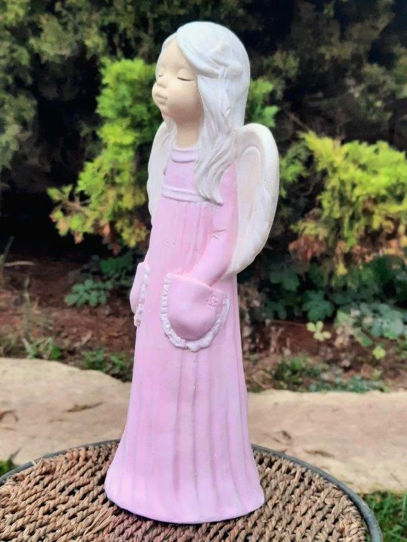 ANDĚLSKÁ HOLČIČKA - SOŠKA RŮŽOVÝ ANDĚL 27 cm