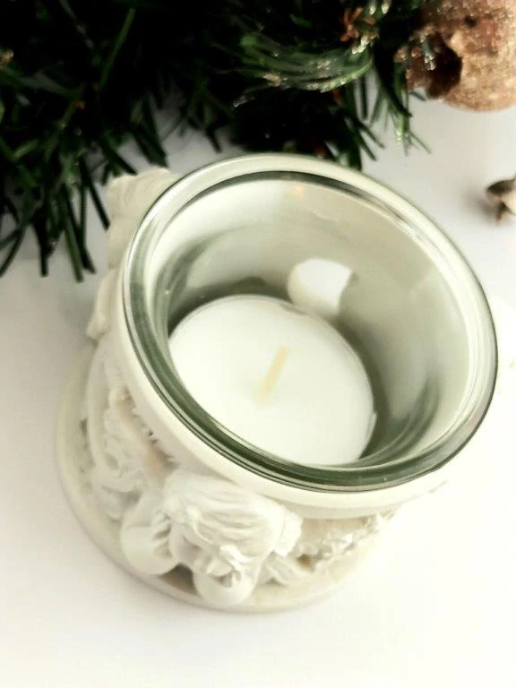 SVÍCEN PRO ČAJOVOU SVÍČKU ANDĚL RELIÉF