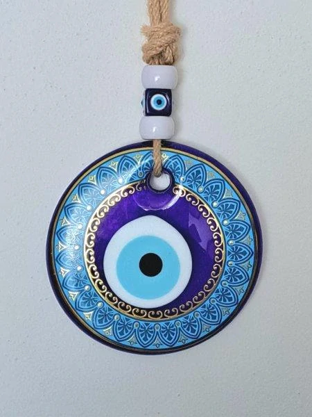 VELKÉ MODRÉ OKO NAZAR EXCLUSIVE vel. 12,5 cm AMULET ALLÁHOVO OKO