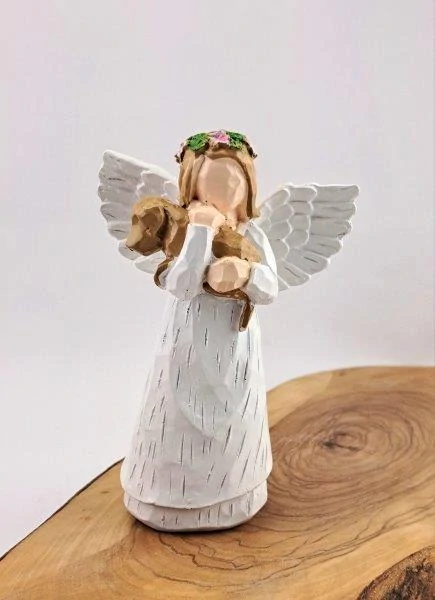 ANDÍLEK OCHRÁNCE PEJSKŮ - SOŠKA ANDĚL A PES vel. 12 cm