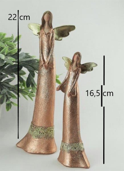 ANDĚLSKÁ VÍLA GOLD - SOŠKA 22 cm