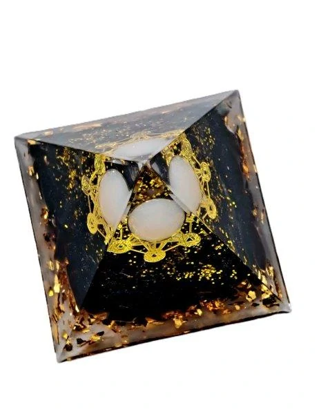ORGONIT PYRAMIDA ČAKRA OBSIDIAN 5 cm