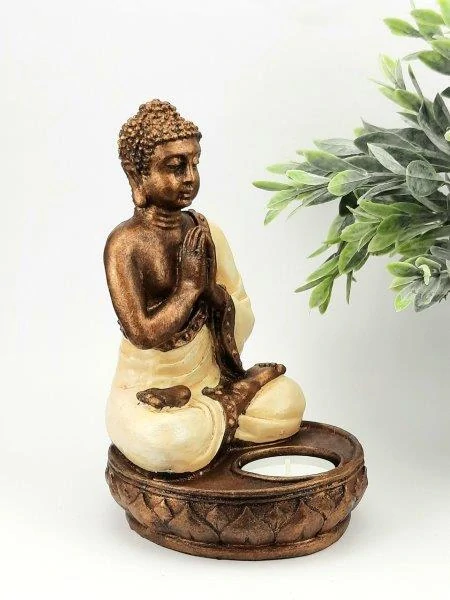 BUDDHA SET SOŠKA A SVÍCEN - BUDDHA ATMANDIALI MUDRA