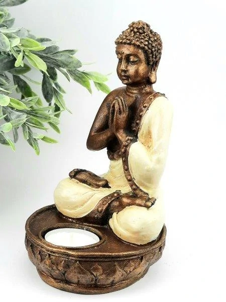 BUDDHA SET SOŠKA A SVÍCEN - BUDDHA ATMANDIALI MUDRA