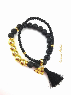 NÁRAMEK LAVA BLACK & GOLD 