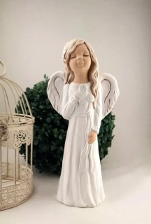 ANDĚLSKÁ HOLČIČKA S MOTÝLKEM - SOŠKA 27 cm