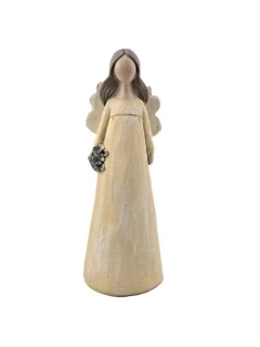MALÁ ANDĚLKA S KVĚTINOU - SOŠKA ANDĚL 15 cm